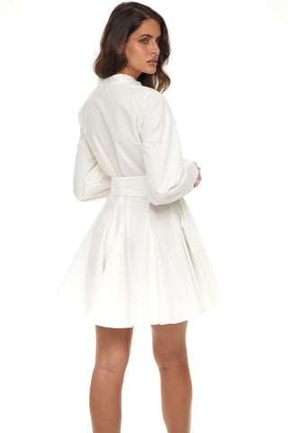 Sweet As Pie White Shirt Dress