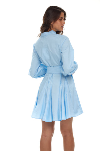 Sweet As Pie Blue Shirt Dress