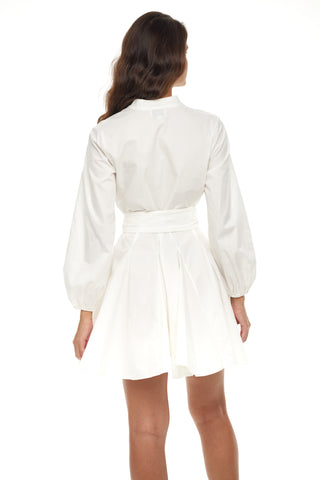 Sweet As Pie White Shirt Dress